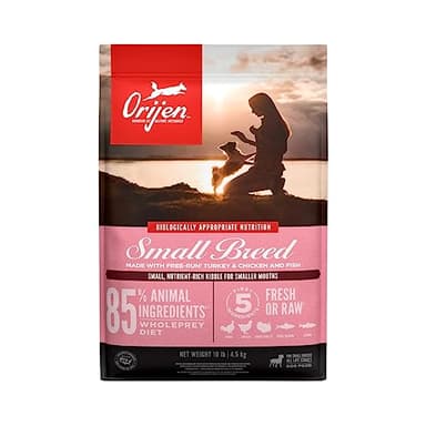 ORIJEN Grain Free High Protein Dry Dog Food Small Breed Recipe 10lb Bag