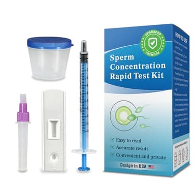Fertility Home Test Kit for Men-Trak Plus Male Fertility Testing System- Shows Normal or Low Sperm Count- Easy to Read Results-Convenient, Accurate, Private