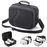 Large Carrying Case for Meta Quest 3S/3, Hard Travel Case Compatible With BOBOVR S3 Pro/KIWI Design Battery Head Strap, Controller and Accessory, Portable Hard Shell Bag, Black