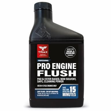 TRIAX Pro Engine Flush Oil-Based Deep Clean Motor Oil Flush Removes Sludge & Carbon | Non-Solvent | Safe for Engine, Seals, Injectors | Professional Shop Grade (16 oz - 473 ml)