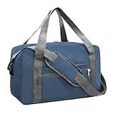 15 Inch Small Carry On Bags for Airplanes Spirit Airlines Personal Item Bag Underseat Foldable Travel Duffle Gym Bags for Women Men(20L,Navy)