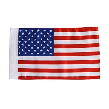 Motorcycle American Flag Replacement 6" x 10" for 3/8 Diameter Pole Double-Sided Double Stitching Durable Outdoor Motorcycle Flag UV Coated US Flag