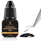VENUS VISAGE Eyelash Glue for Professional Lash Extensions 1 2 Sec Dry Time & 6 7 Weeks Bonding Extra Black & strong Latex free Lash Adhesive (5ml),0.16 Fl Oz (Pack of 1)'