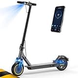 NAVIC Electric Scooter Adults, 19MPH Top Speed, 19 Miles Range, 8.5" Solid Tires, Folding E-Scooter with Dual Braking Dual Suspension, Escooter for Adults with App