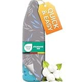 smart&gentle Super Thick Turbo Ironing Board Cover with Padding - 50% Faster High Speed Heat Reflection - Made in Germany - 100% Cotton Top - Love&Liberty-Line 15x54