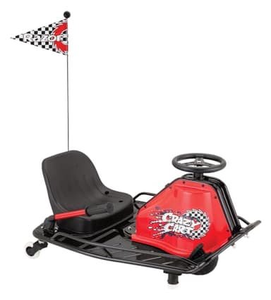 Razor Crazy Cart Sport - 24V Electric Drifting Go Kart, Variable Speed, Up to 12 mph, Up To 40 Minutes of Continuous Use, Drift Bar for Controlled Drifts, Ages 9+