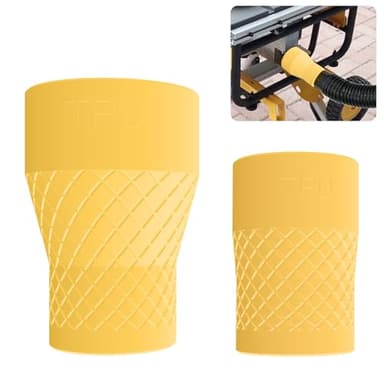 TPU Flexible Material Miter Saw Vacuum Adapter, Universal Quick Connect Dust Hose Compatible with Miter Saws, Table Saws, Sanders and Shop Vac Accessories (Fits DWV9000, DWE7491RS, DWS779)