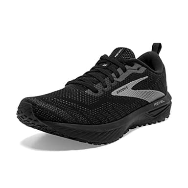 Brooks Men’s Revel 6 Neutral Running Shoe - Black/Blackened Pearl/Grey - 7 Medium
