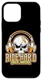 iPhone 12 mini Ride Hard Rock Harder BMX Funny Graphic Tees Case
