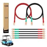 10L0L Golf Cart Heavy Duty Battery Cables for 48 Volt Club Car DS & Precedent 1994 Up, 7 PCS 4 Gauge Pure Copper Golf Battery Wiring Cables, 14"+41" Long