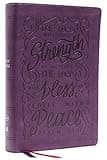 NKJV, Giant Print Center-Column Reference Bible, Verse Art Cover Collection, Leathersoft, Purple, Thumb Indexed, Red Letter, Comfort Print: Holy Bible, New King James Version