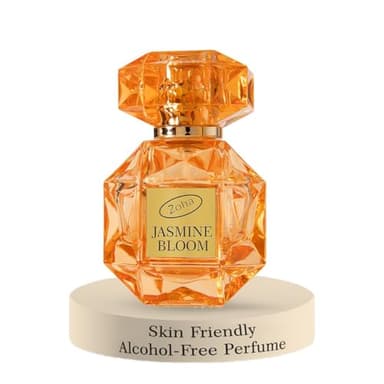 Zoha Jasmine Bloom - Jasmine Perfume for Women and Men, Skin-Friendly, Alcohol-Free Perfume Oil, Travel Size Clean Parfum, 30ml Spray