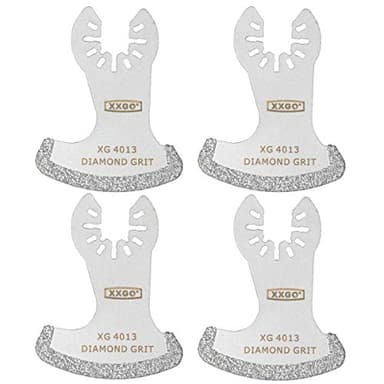 XXGO 4 Pcs Diamond Multi Tool Grout Remover Blades for 1/8" Grout Removal XG4001S