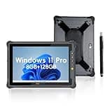ONERugged Rugged Tablet M10J, 10.1 inch Windows 11 Pro Tablet, 8GB+128GB, N5100 CPU, IP65 Waterproof, MIL-STD-810H, 5000mAh, Industrial Outdoor Work PC w/ 8MP+5MP Camera, 4G LTE/WiFi/BT 5.0/NFC-Gray
