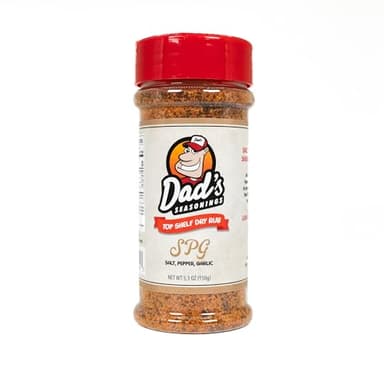 Dad’s Seasonings SPG Seasoning - All-Purpose Salt Pepper Garlic BBQ Rub - Chipotle & Guajillo Dry Rub for Beef, Chicken, Pork, Seafood & Veggies, Bold Flavor - Made in USA (4.8oz)
