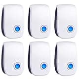 Ultrasonic Pest Control Repeller 6 Packs, Electronic Pest Repellent, Insect Repeller for Bugs, Mouse, Mosquito, Roach, Rodent, Spider, Ant