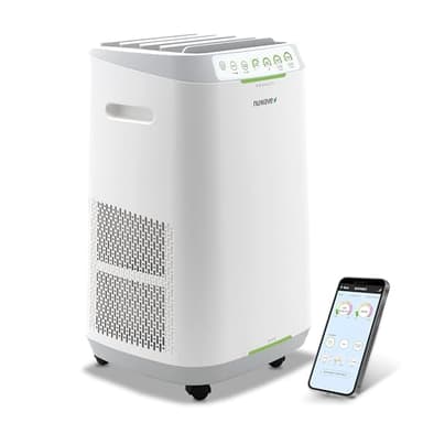Nuwave Forever Smart Air Purifier for Home, Never Replace Air Filter System, Patented 7-Stage Filtration, Cleans Large Room up to 2,002 Sq Ft, Adjustable Flow Panel, Washable & Reusable Filters
