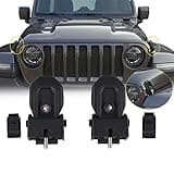 Hood Latches for 2025 2024 2023 2022 2021 2020 2019 2018 Jeep Wrangler JL Jeep Gladiator JT Anti-Theft Hood Lock Catch Latches Accessories 2Door 4Door 2pcs