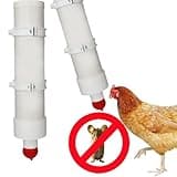 Automatic Chicken Feeder Rodent-Proof No Waste - PVC Pipe Chicken Coop Feeder, Poultry Gravity Feed Port for Chicken Coop (1pcs)