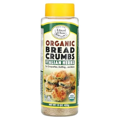 Edward & Sons Organic Breadcrumbs Italian Herbs -- 15 oz