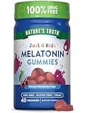 Nature's Truth Kids Melatonin Gummy | 1mg | 40 Count | Vegan, Non-GMO & Gluten Free Gummies | Cherrylicious Flavor