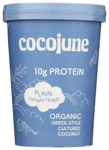 Cocojune, Organic Plain Protein Coconut Yogurt, 16.8 Ounce