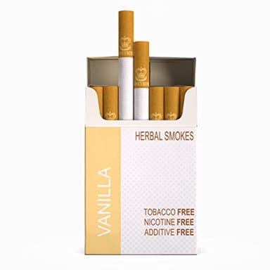 Honeyrose Herbal Cigarettes "VANILLA" Flavor, 100% Tobacco & Nicotine FREE, 100% Natural, Herbal Smokes, Quit Smoking, Made In England