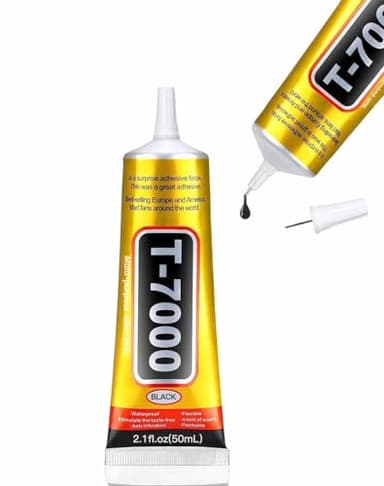 ALECPEA Upgrade T-7000 Black Adhesive Glue - 50ml | High-Performance Waterproof Adhesive for Precision Repairs, Perfect for Phone, Electronics, Jewelry, and Crafts