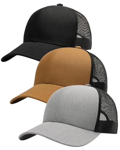 FURTALK Mens Trucker Hat Structured Mesh Baseball Cap Adjustable Classic Mens Hat