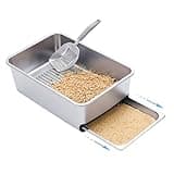 Sorstrem 8" Pull-Out Sifting Cat Litter Box, Anti-Splash & Odor Control