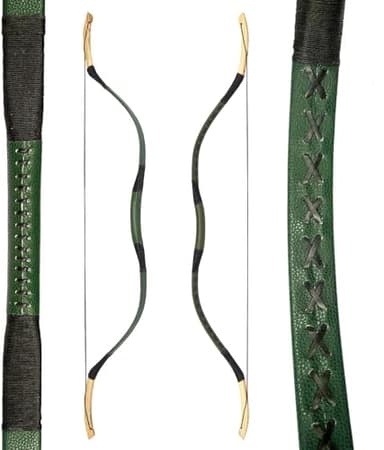 AF Archery Fiberglass Recurve Bow, 53" Traditional Horse Bow, Mounted Archery and Precision Shooting,Suitable for Entry Into Adults Youth Beginners Enthusiasts and Hunting, 20-60 lbs (25LBS)