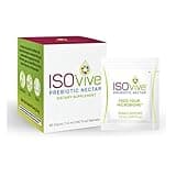 ISOThrive ISOVive Prebiotic Liquid Supplement (30-Day Supply) Natural Heartburn and Bloating Relief - Naturally Fermented Daily Fiber - Formerly