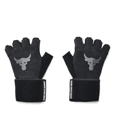 Under Armour 1353074 Men's UA Project Rock Training Gloves, Black, Black Summit White, M