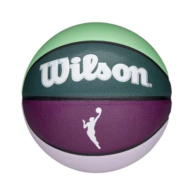 WILSON WNBA Heir Wow Indoor/Outdoor Basketball - Purple/Turquoise, Size 6-28.5"