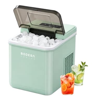BODEGA 12V Ice Maker for RV, Portable AC/DC Ice Machine, 24 lbs/Day