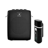 WinBridge Portable Voice Amplifier with Wireless Lavalier Microphone,Teacher Mic with Speaker,Wireless Lapel Amplifier for Teachers, Clip On Microphone System Bluetooth Speaker,Mini Megaphone WB006