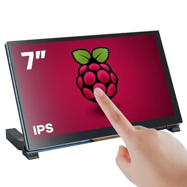 Hosyond 7 Inch Touchscreen IPS DSI Display Compatible with Raspberry Pi 5/4/3, 800x480 Pixel Capacitive Screen MIPI Driver-Free Interface