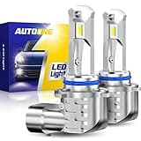 AUTOONE 9006 LED Fog Light Bulbs, 6000K White HB4 LED Bulbs for Low Beam Light 300% Brighter Than Stock Lamps Pack of 2