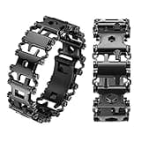 Ozzagar Multitool 29 in 1 Stainless Steel Multifunctional Bracelet, Travel Friendly, Survival Bracelet Suitable for Sailing, Travel, Camping, Hiking - Black