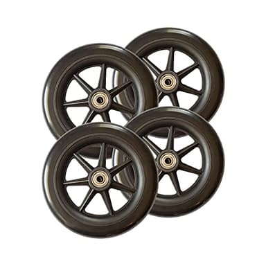 Stander Replacement 6-inch Walker Wheels, 6 Inch Rollator-Wheels for Adults, Seniors, and Elderly, Compatible with Stander's Wonder-Walkers and Wonder-Rollators, Set of 4