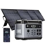 OUKITEL P2001 Plus 2400W Portable Power Station, 2048Wh Large Capacity Solar Generator with 200W Solar Panel,LiFePO4 (LFP) Battery, AC/DC BMS Emergency Power Station for Home Backup, Camping