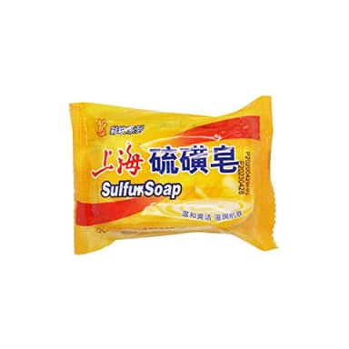 Bee & Flower Shanghai Sulfur Soap 10% Sulfur Soap Bar Face and Body Acne Treatment Sulphur Bar Soaps 3.4 Oz