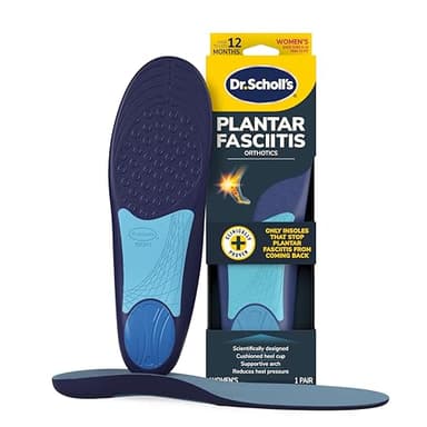 Dr. Scholl’s Plantar Fasciitis Relief Orthotic Insoles for Women - The Only Proven Insole to Stop Plantar Fasciitis from Coming Back, Immediately Relieves Pain, Heel Spurs, Arch Support Inserts
