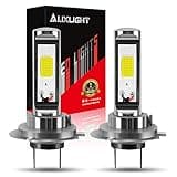 AUXLIGHT H7 H7LL LED Fog Light Bulbs 6000K Xenon White, Super Bright High Power COB Chips LED Fog Daytime Running Lights DRL Bulbs Replacement for Cars, Trucks (Pack of 2)