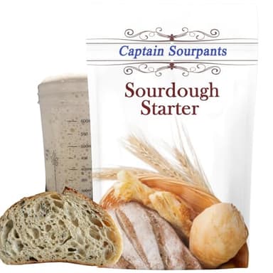 Mature Sourdough Starter Culture – 100+ Years Old Dehydrated Sourdough Starter Kit for Delicious Homemade Sourdough Bread – All-Natural and Healthy - Beginner Friendly, Fast reactivation and Expert Support
