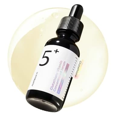 numbuzin No.5 Vitamin Concentrated Serum, Glutathione & Vitamin Serum, Korean Skincare, Tranexamic Acid 4%, Niacinamide 5%, Glutathione + Vitamin C Complex for a Radiant-Looking Glow 1.01 fl oz