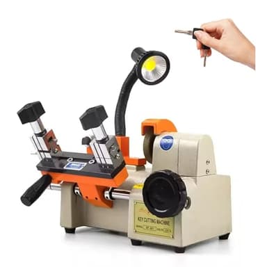Cowenhey Key Cutting Machine with LED Lighting, Automatic Key Cutter, High Precision Cloner, Professional Commercial Keys Duplicator, Portable Keys Cutting Machine for Locksmith