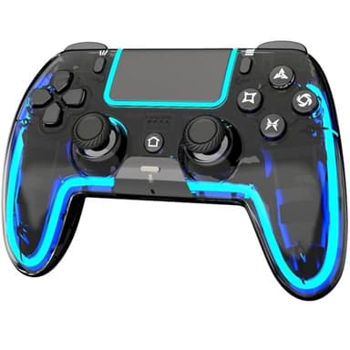 BETMI Wireless Controller for PS5, Pro/Slim/MAC/Steam Deck/PC, Hall Effect Joystick, Dual Vibration/Marco/Turbo, 3.5mm Jack, 6-Axis, Mute Key, LED Gamepad with Speaker (4 Lighting Effects, 9 Light Colors)