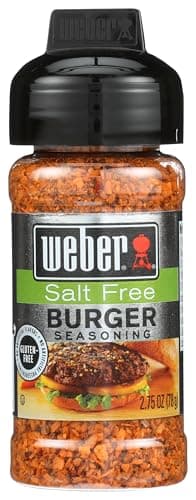 Weber Salt Free Burger Seasoning, 2.75 oz
