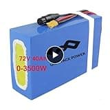 Unit Pack Power 72V 40Ah Lithium Ion Battery for 2000W-3300W Motor Kit(A Grade Cell)